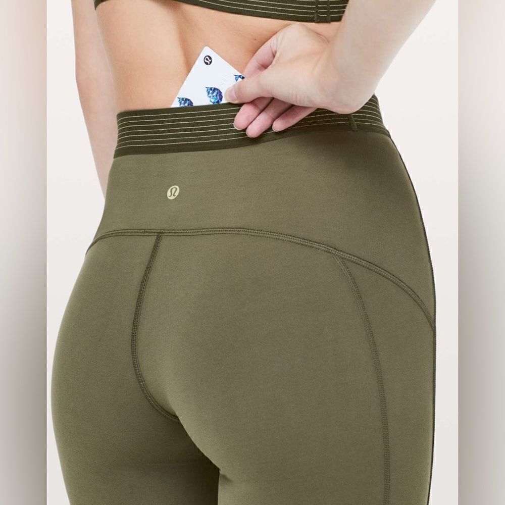 Lululemon Principal Dancer Golden Lining Tight *28" Size 4 - Picture 12 of 13